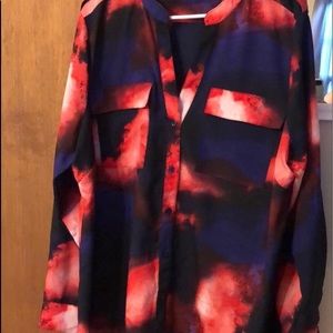 Calvin Klein Button-Up Blouse